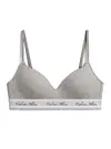Calvin Klein LIGHTLY LINED BRALET Gri Sporcu Sütyeni Bralet