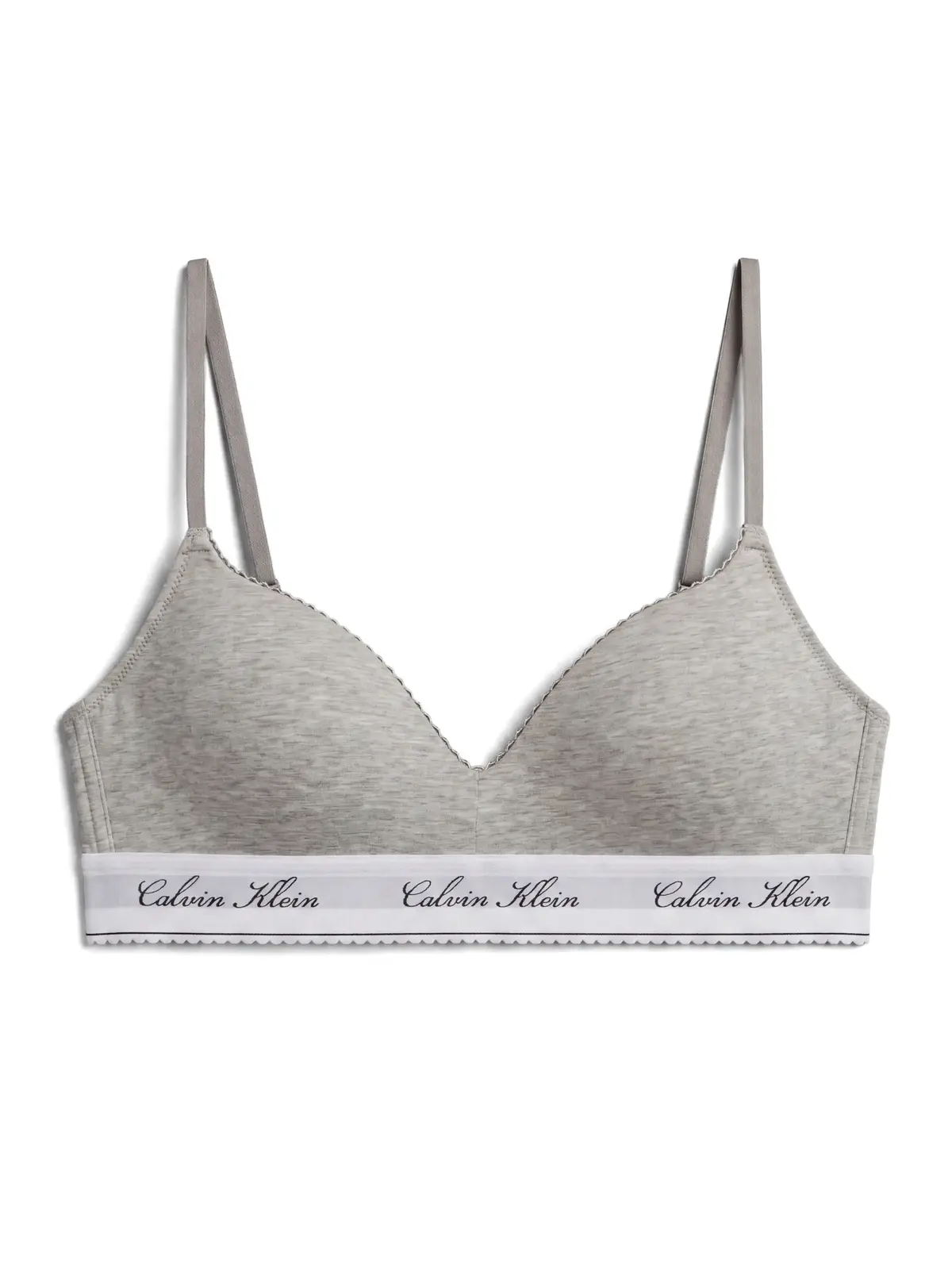 Calvin Klein LIGHTLY LINED BRALET Gri Sporcu Sütyeni Bralet