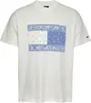 Tommy Hilfiger TJM RLX PAISLEY FLAG, YBL Beyaz Erkek T-Shirt & Polo