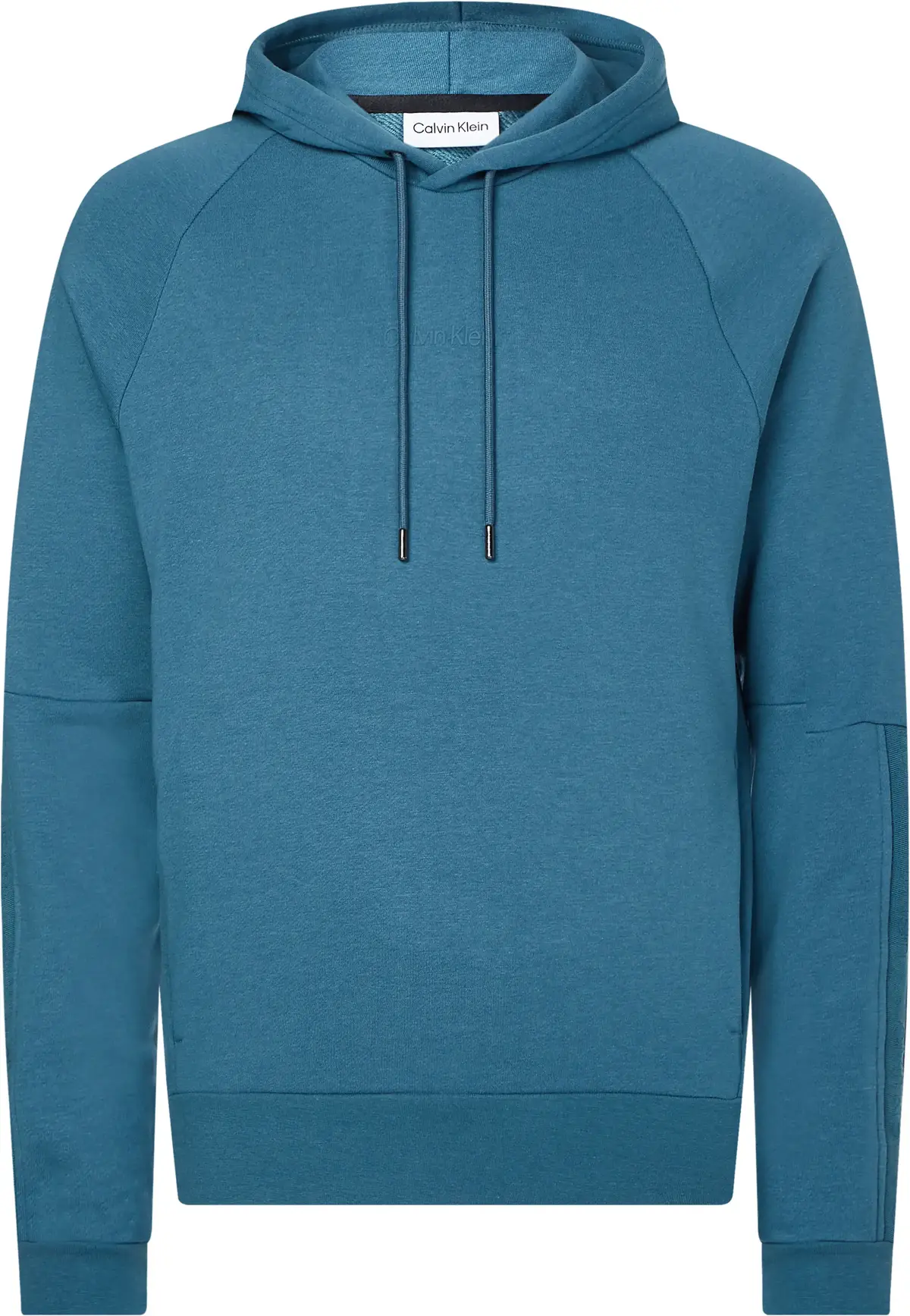 Calvin Klein ELEVATED LOGO TAPE H Erkek Mavi Hoodie