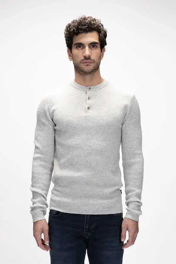 BAD BEAR MORENO JUMPER Erkek Gri Triko Kazak