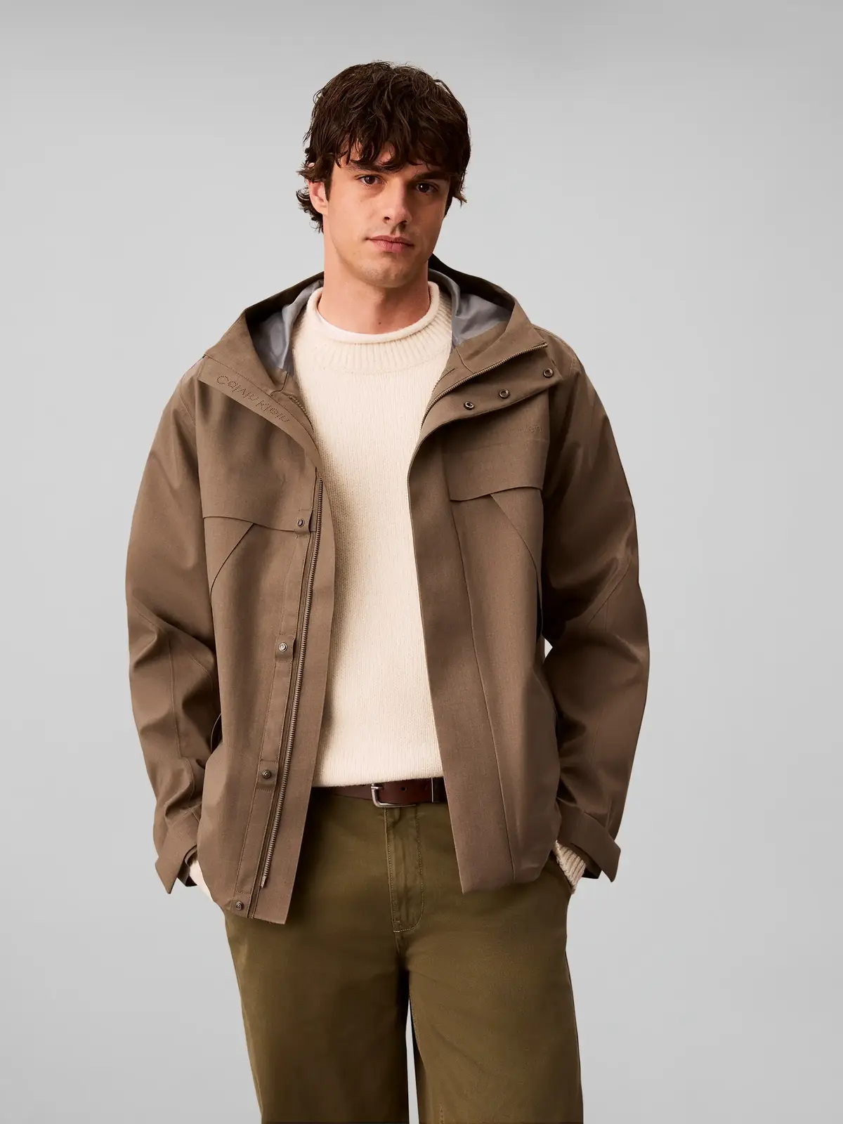 Calvin Klein LS 3-IN-1 3L TECH SH, PAY Yeşil Erkek Ceket