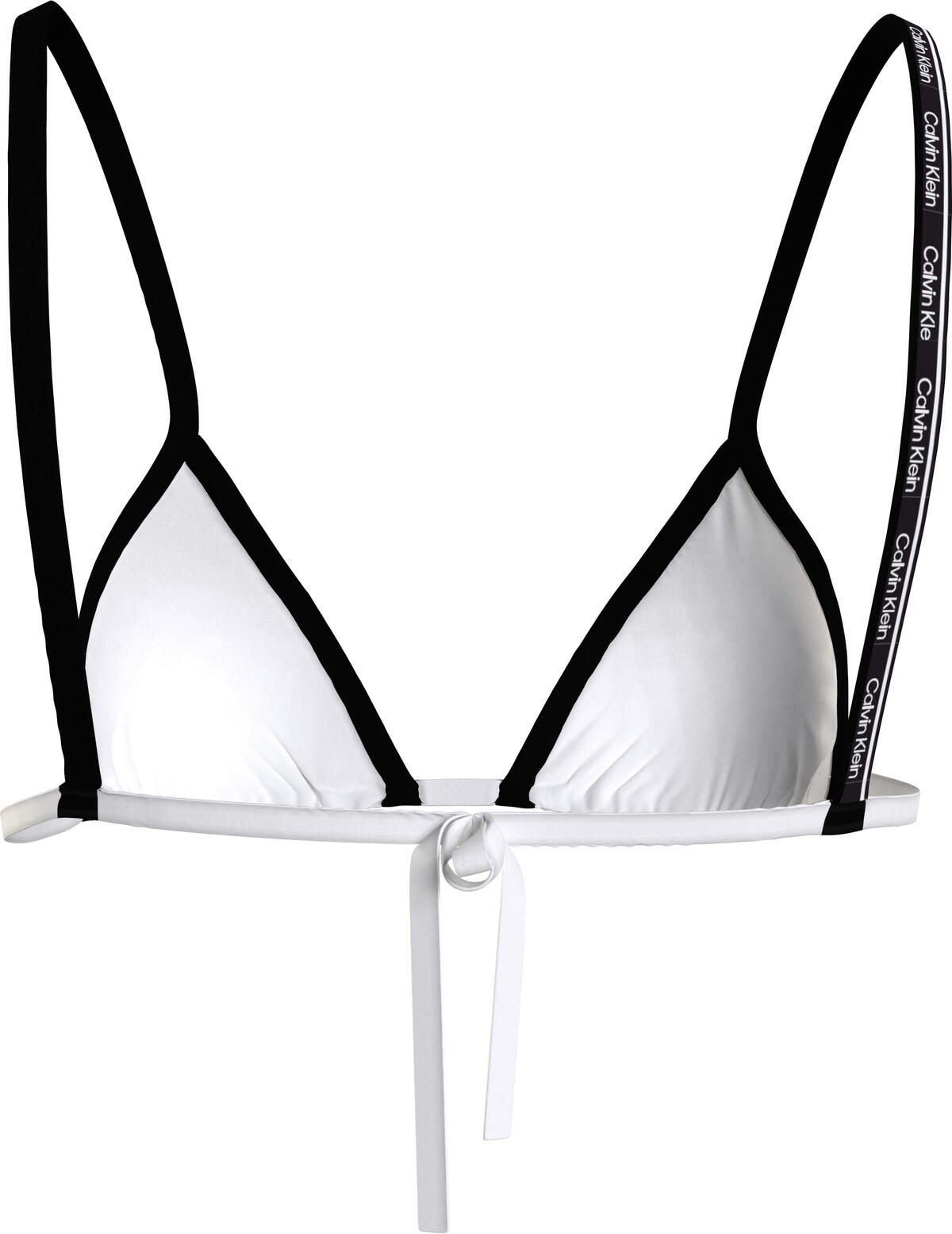 Calvin Klein TRIANGLE-RP Kadın Beyaz Bikini Üstü