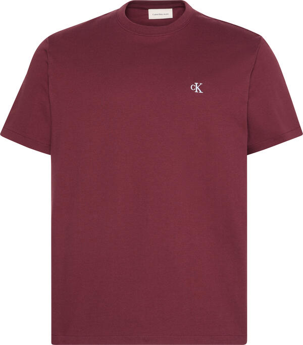 Calvin Klein SS EASY MONOGRAM TEE Kırmızı Erkek T-Shirt