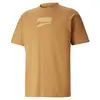 Puma Downtown Logo Tee Bej Erkek T-Shirt