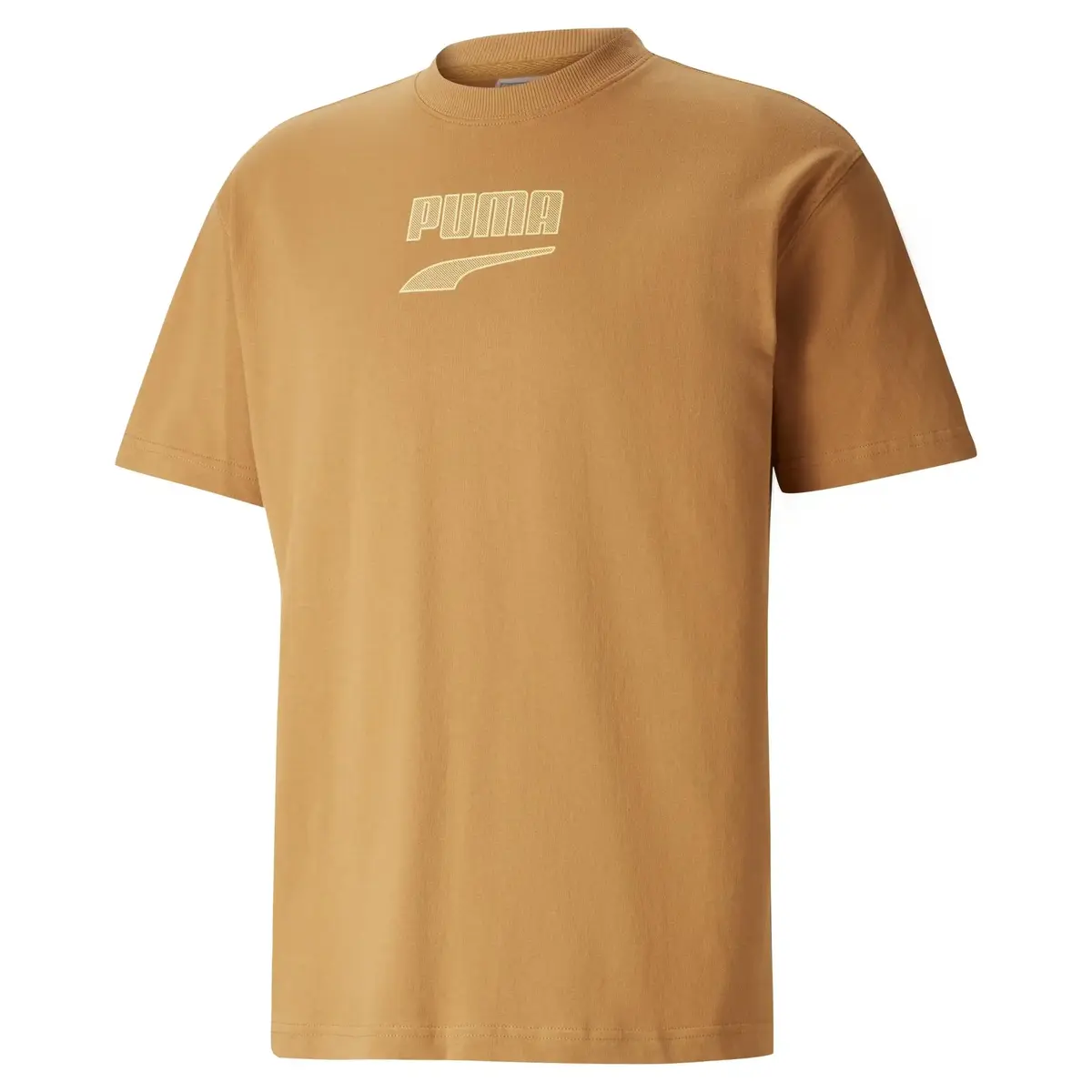 Puma Downtown Logo Tee Bej Erkek T-Shirt