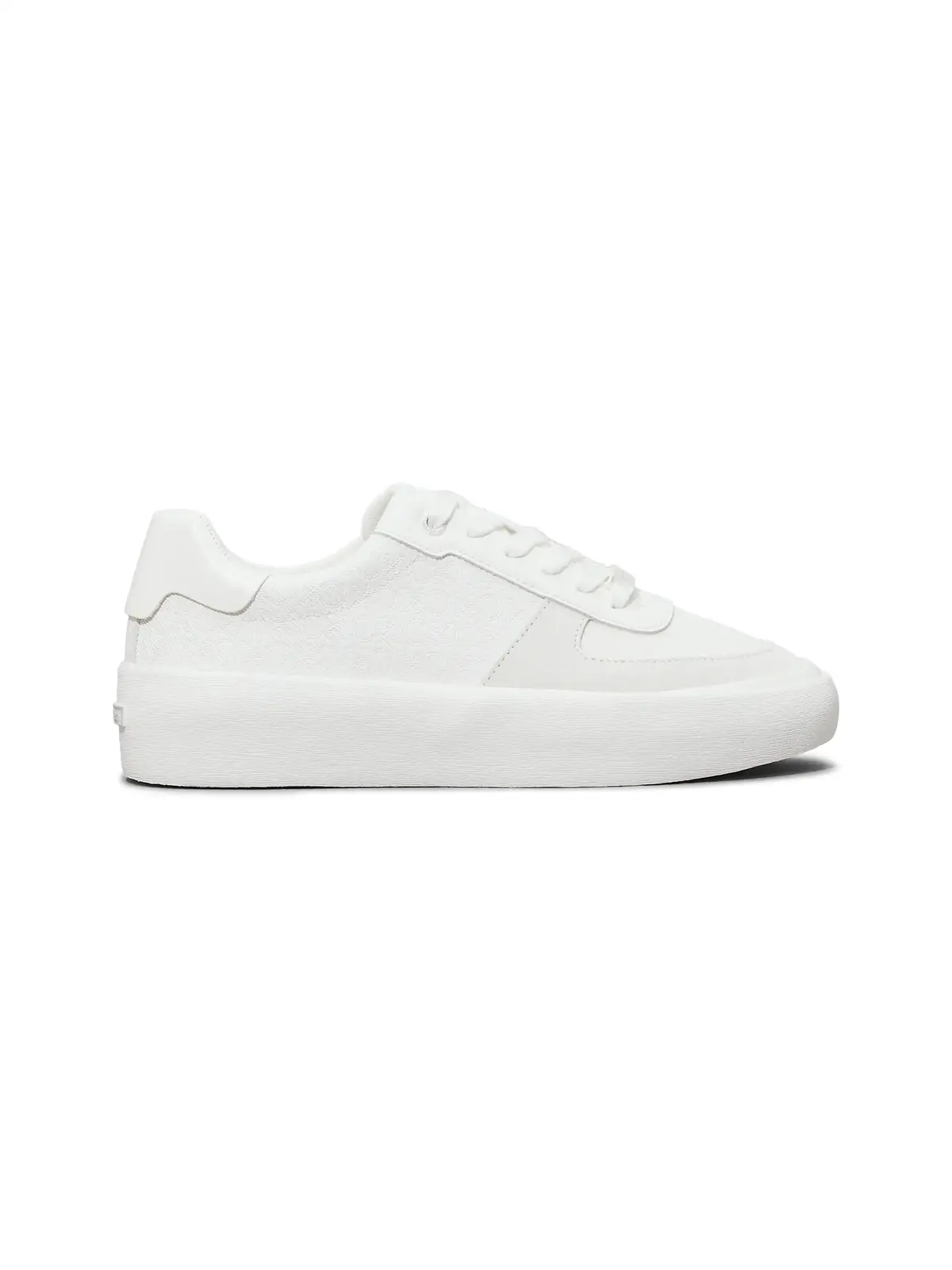 Calvin Klein VULC LACE UP - MONO, 0LB Beyaz Kadın Spor Ayakkabı