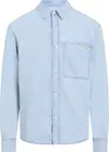 Calvin Klein REGULAR LINEAR DENIM, 1AA Mavi Erkek Gömlek