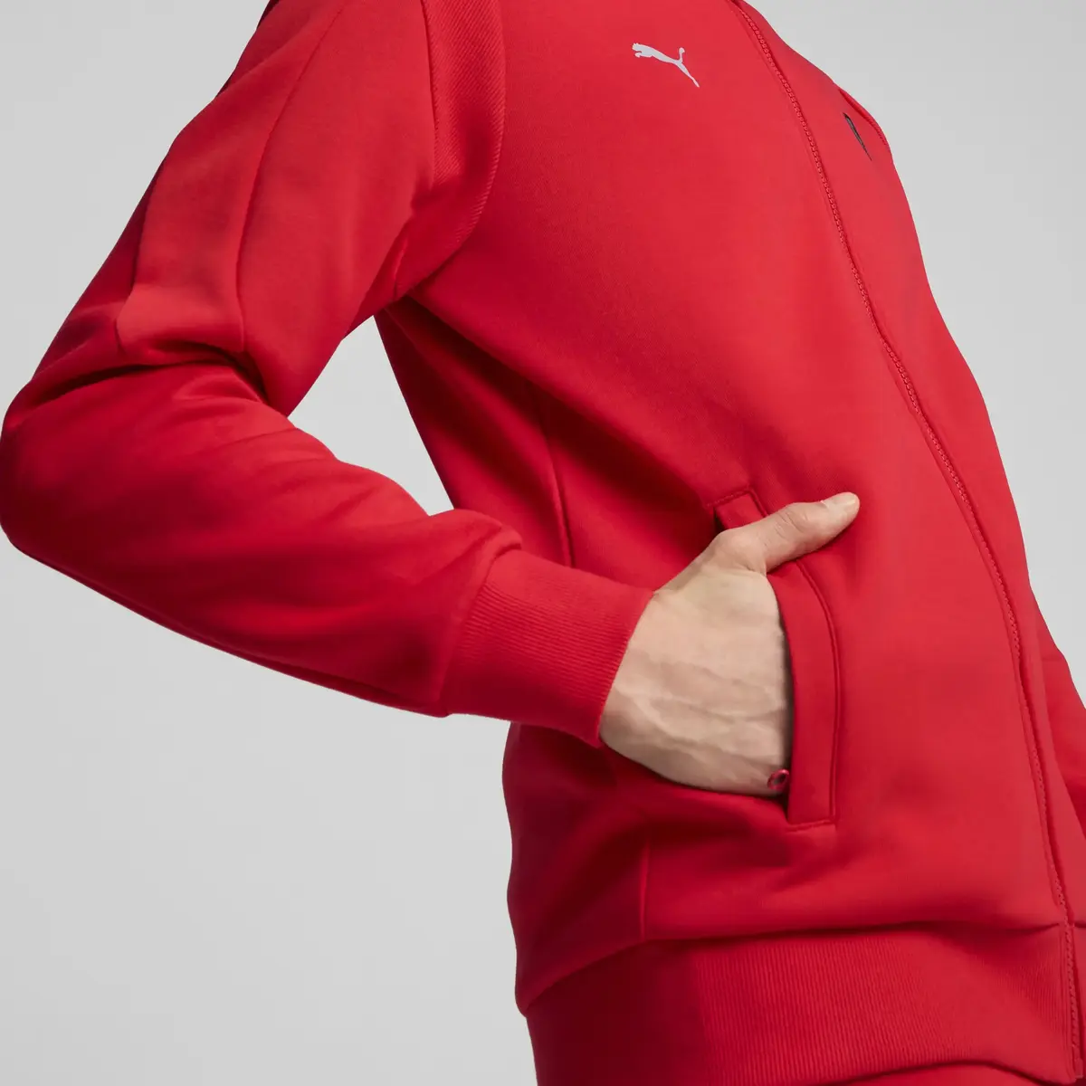 Puma Ferrari Style MT7 Jacket Kırmızı Erkek Sweatshirt