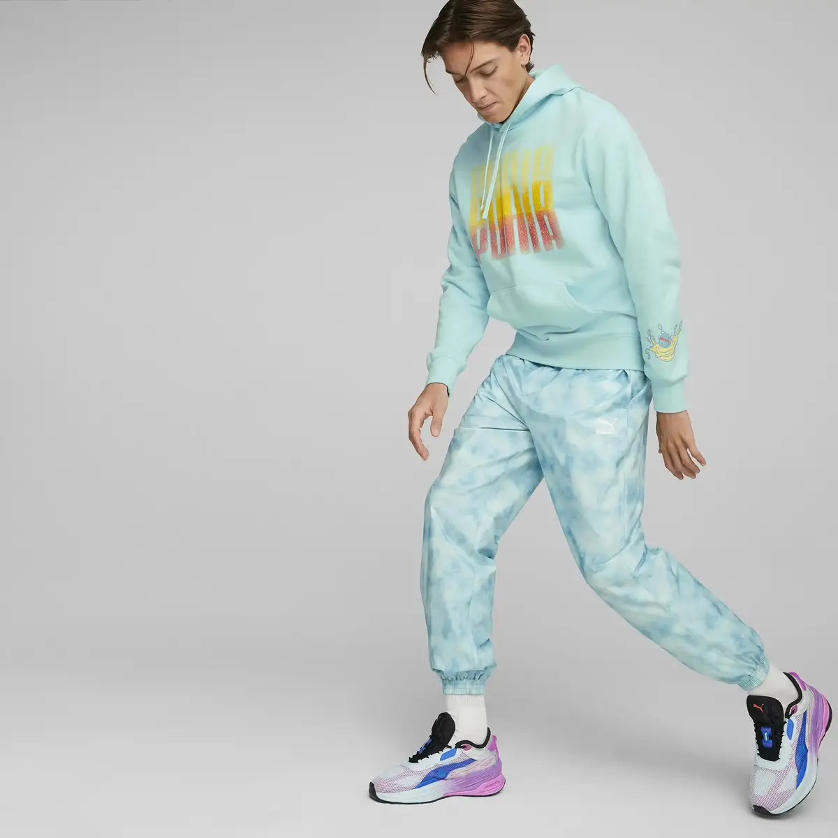 Puma Summer Squeeze Track Pants Mavi Erkek Eşofman Altı