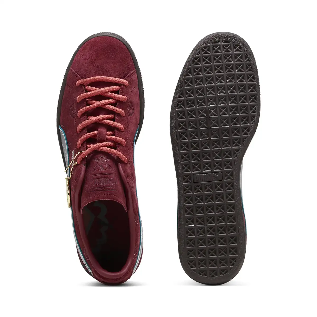PUMA Suede 2 ONE PIECE Bordo Unisex Günlük Spor Ayakkabı
