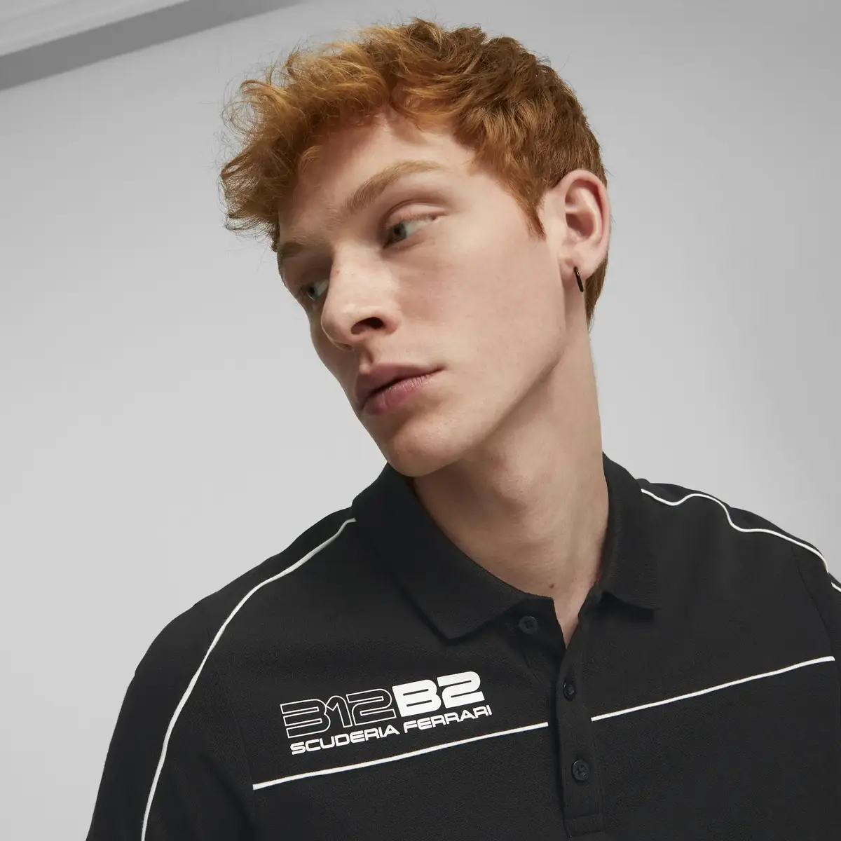 Puma Ferrari Race Polo Siyah Erkek Polo T-Shirt