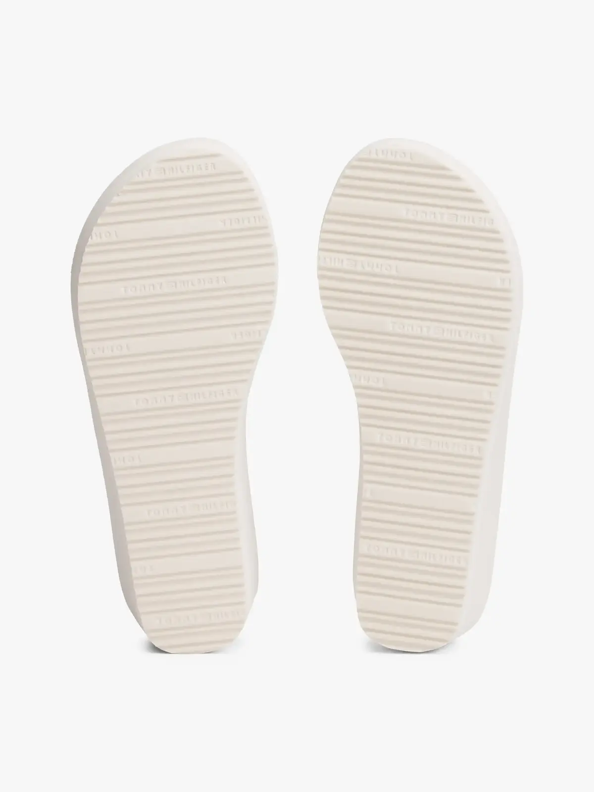 Tommy Hilfiger TH STRIPES WEDGE BEA, YBI Krem Kadın Terlik