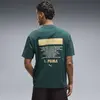PUMA GRAPHIC Football Tee Yeşil Erkek T-Shirt