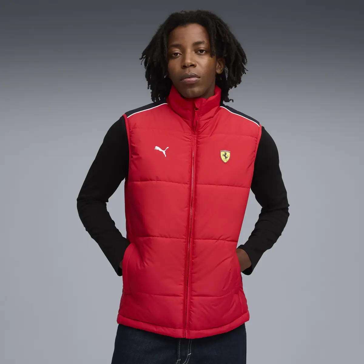 PUMA Ferrari MT7 Padded Vest Kırmızı Erkek Yelek