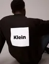 Calvin Klein LS PREMIUM FLEECE CA Siyah Erkek Tişört