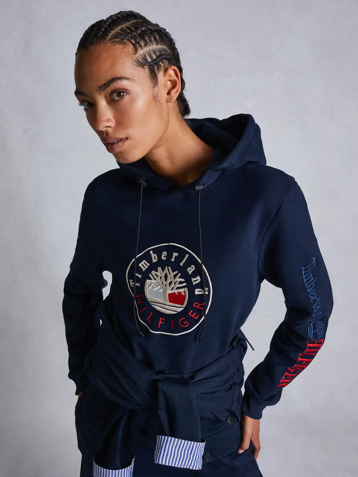 Tommy Hilfiger THxTBL RI LOGO HOODI Erkek Siyah Hoodie