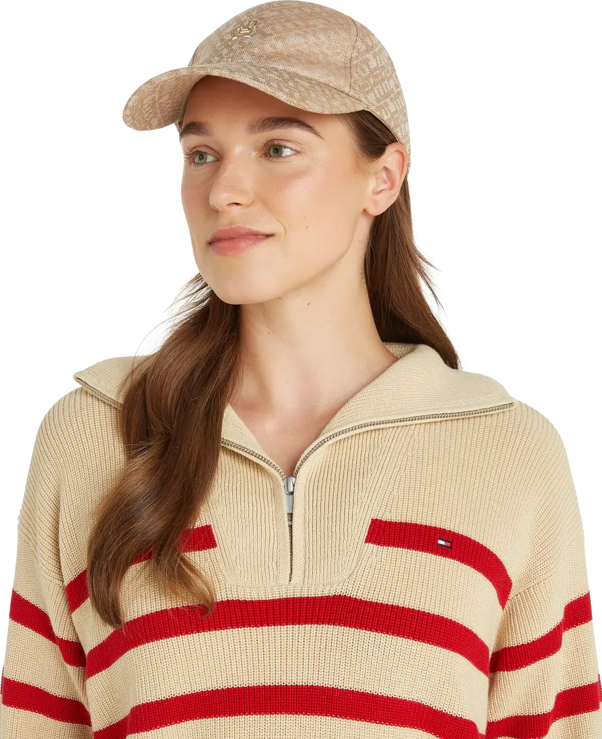 Tommy Hilfiger TH MONOGRAM CAP, RBC Kahverengi Kadın Şapka