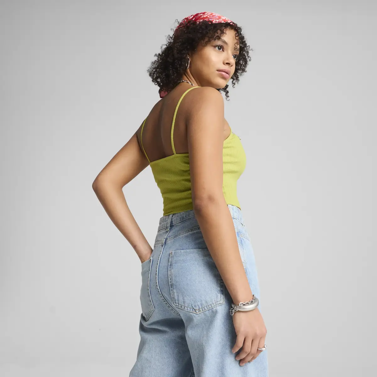 Puma WARDROBE ESS Ribbed Tank Top Kadın T-Shirt & Polo