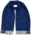Tommy Hilfiger TH MONOGRAM SCARF Erkek Siyah Atkı