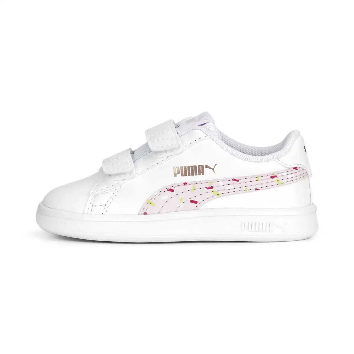 Puma Smash v2 Crush V Inf Beyaz Kız Çocuk Günlük Spor Ayakkabı