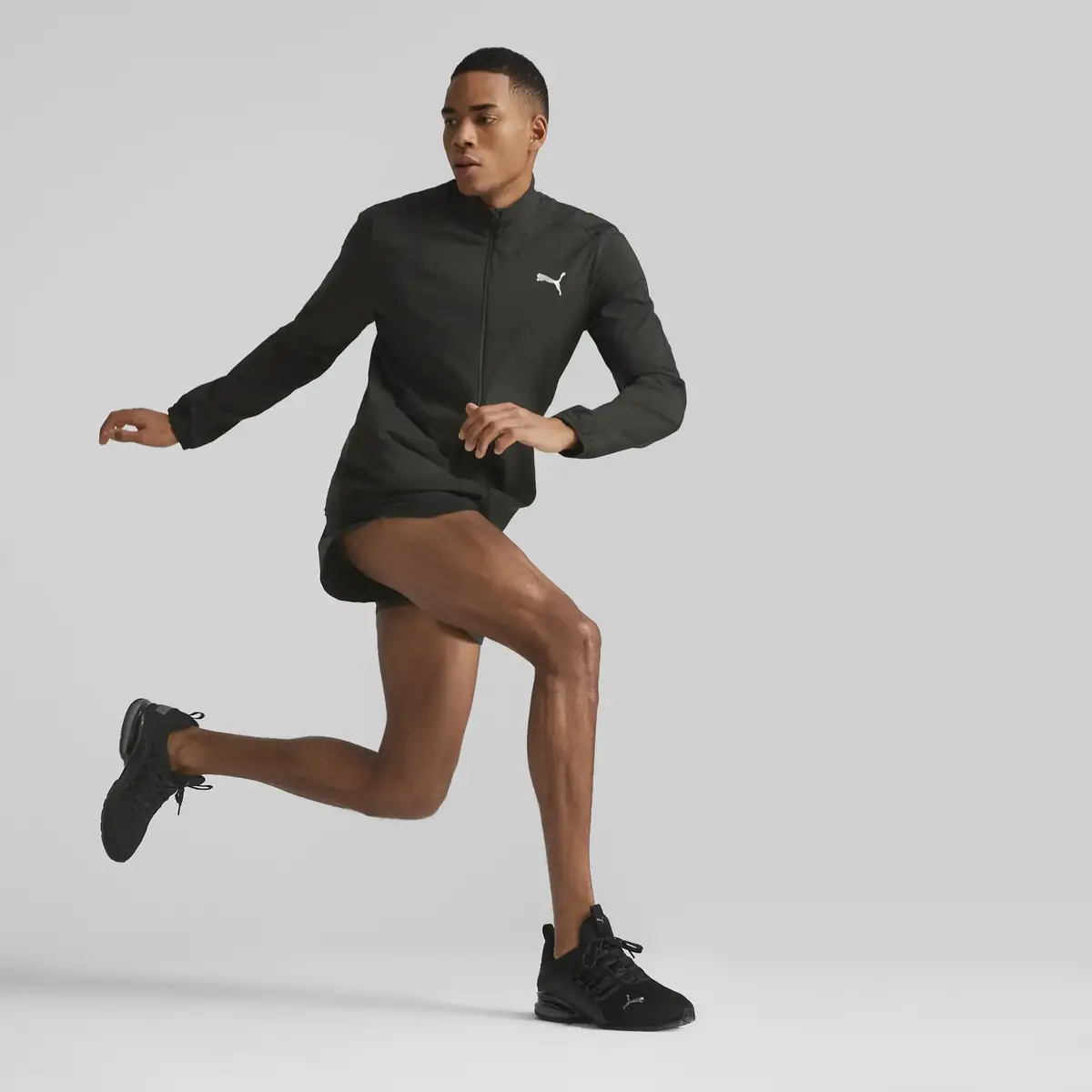 Puma RUN FAVORITE WOVEN JACKET M Siyah Erkek Fermuarlı Ceket