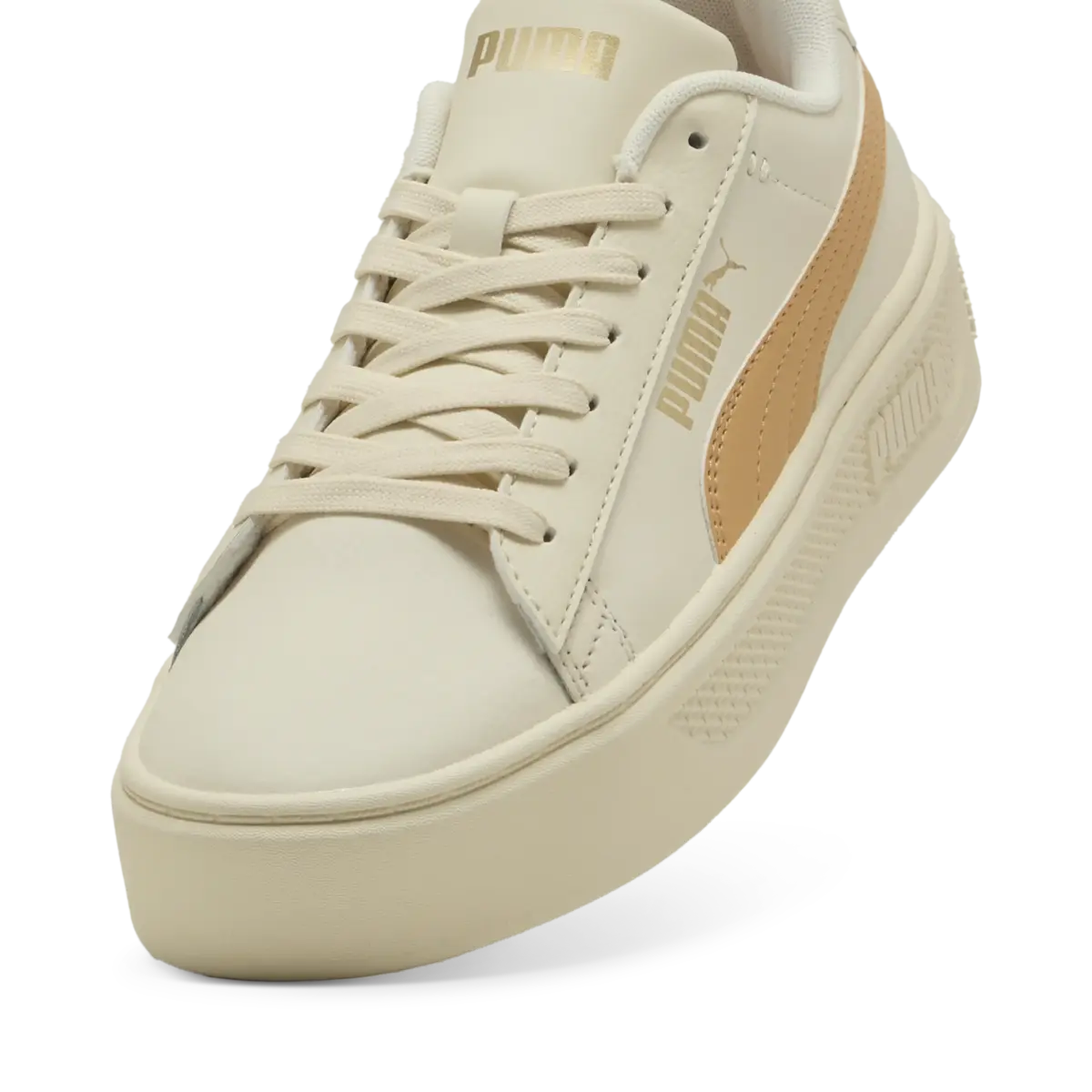 Puma Smash Platform v3 Bej Kadın Spor Ayakkabı