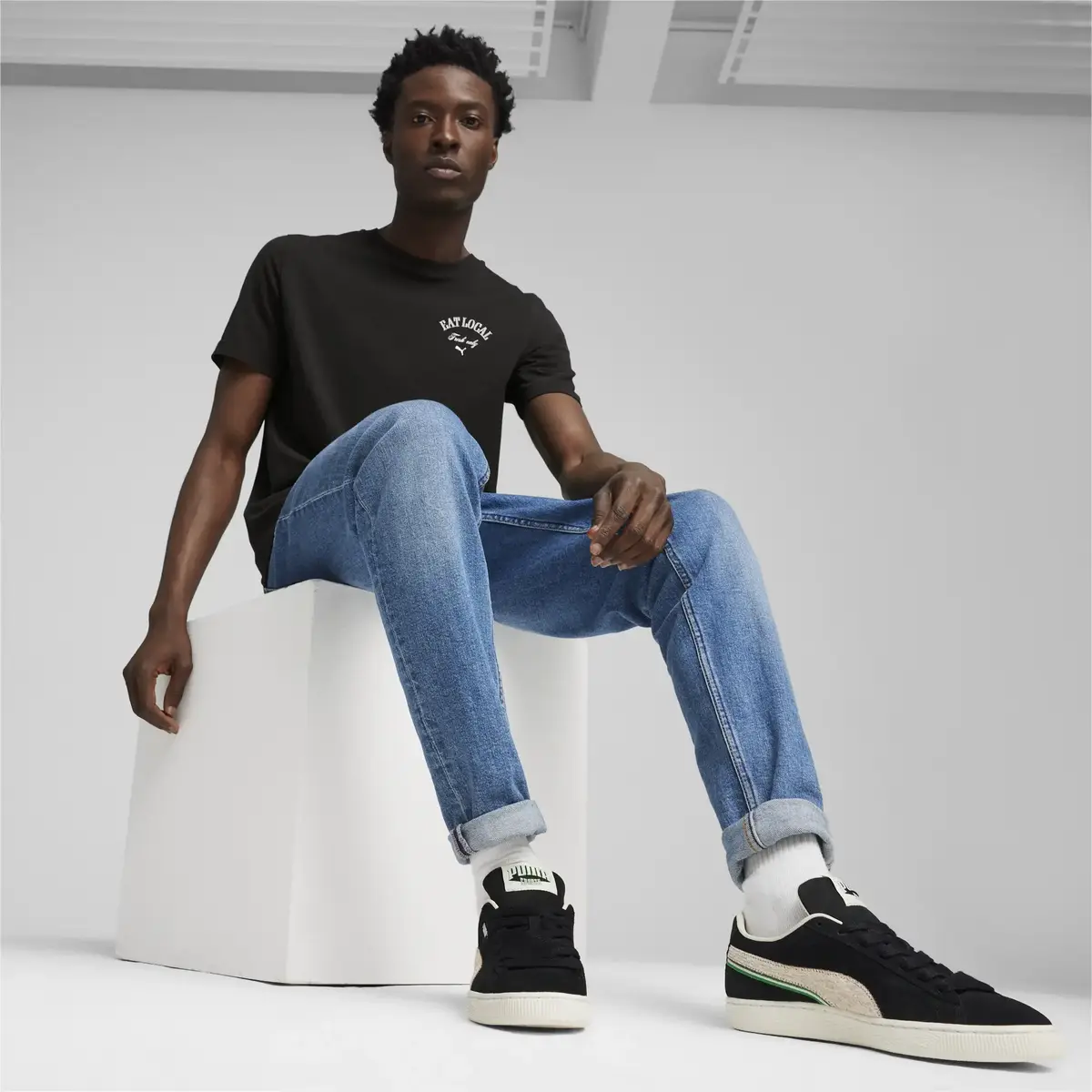 Puma Suede For the Fanbase Siyah Erkek Günlük Spor Ayakkabı