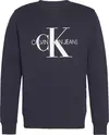 Calvin Klein ICONIC MONOGRAM CREW Erkek Siyah Sweatshirt