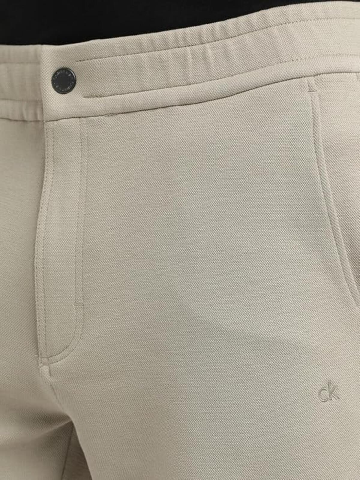 Calvin Klein PIQUE TEXTURE SWEATP, PKR Krem Erkek Eşofman Altı