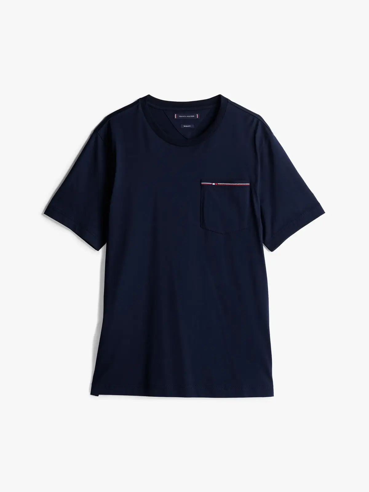 Tommy Hilfiger GLOBAL STRIPE POCKET Erkek Lacivert T-shirt