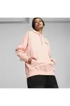 Puma DOWNTOWN Oversized Graphic Hoodie TR Bej Kadın Hoodie