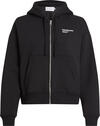 Calvin Klein BACK GALAXY AW ZIP T Kadın Siyah Fermuarlı Ceket