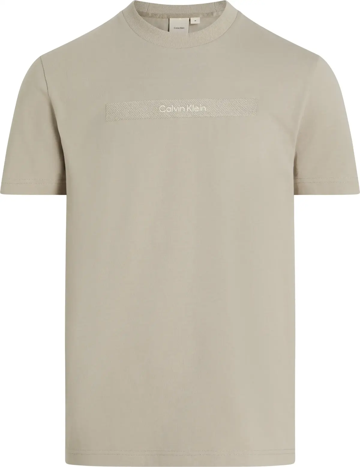 Calvin Klein STRUCTURED EMBROIDER, RAJ Bej Erkek T-Shirt & Polo