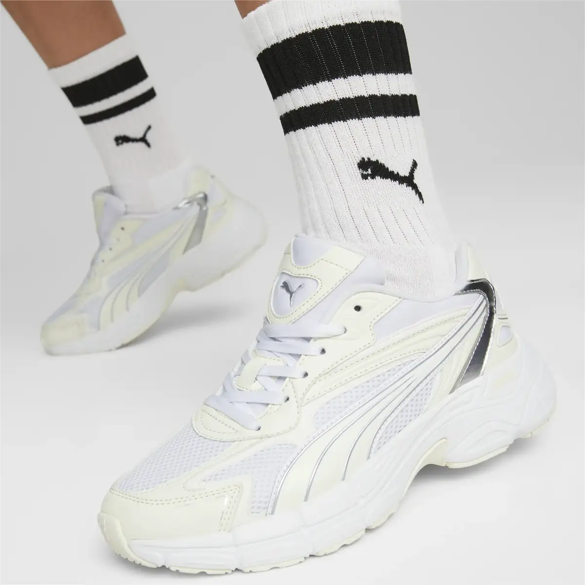 Puma Teveris Nitro Metallic Wns PUMA Beyaz Günlük Kadın Ayakkabı