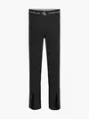 Calvin Klein PUNTO TAPE SLIT PANT Kadın Siyah Tayt