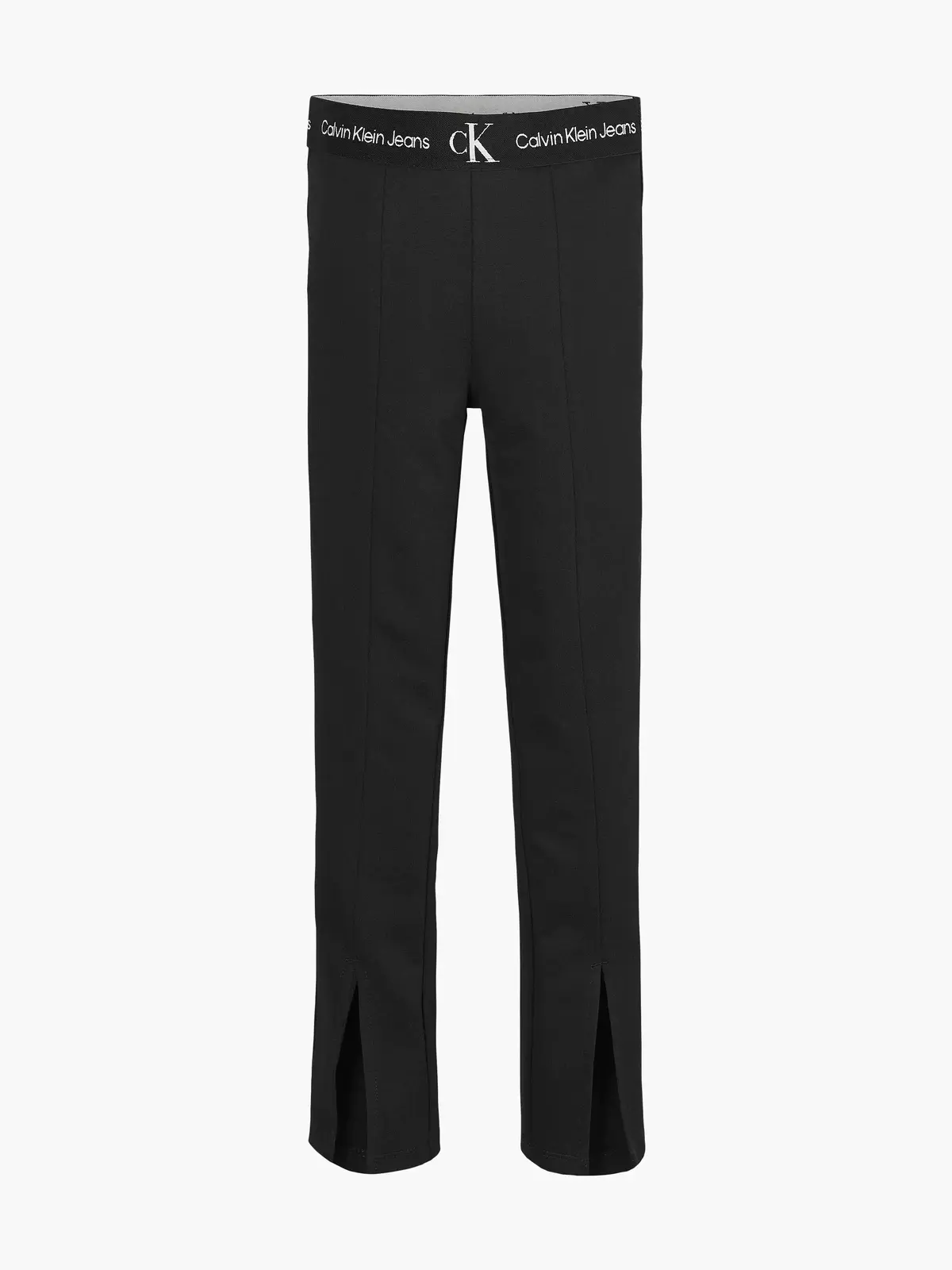 Calvin Klein PUNTO TAPE SLIT PANT Kadın Siyah Tayt