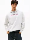 Tommy Hilfiger TJM REG DNA HOODIE Gri Erkek Kapüşonlu Regular Fit Sweatshirt