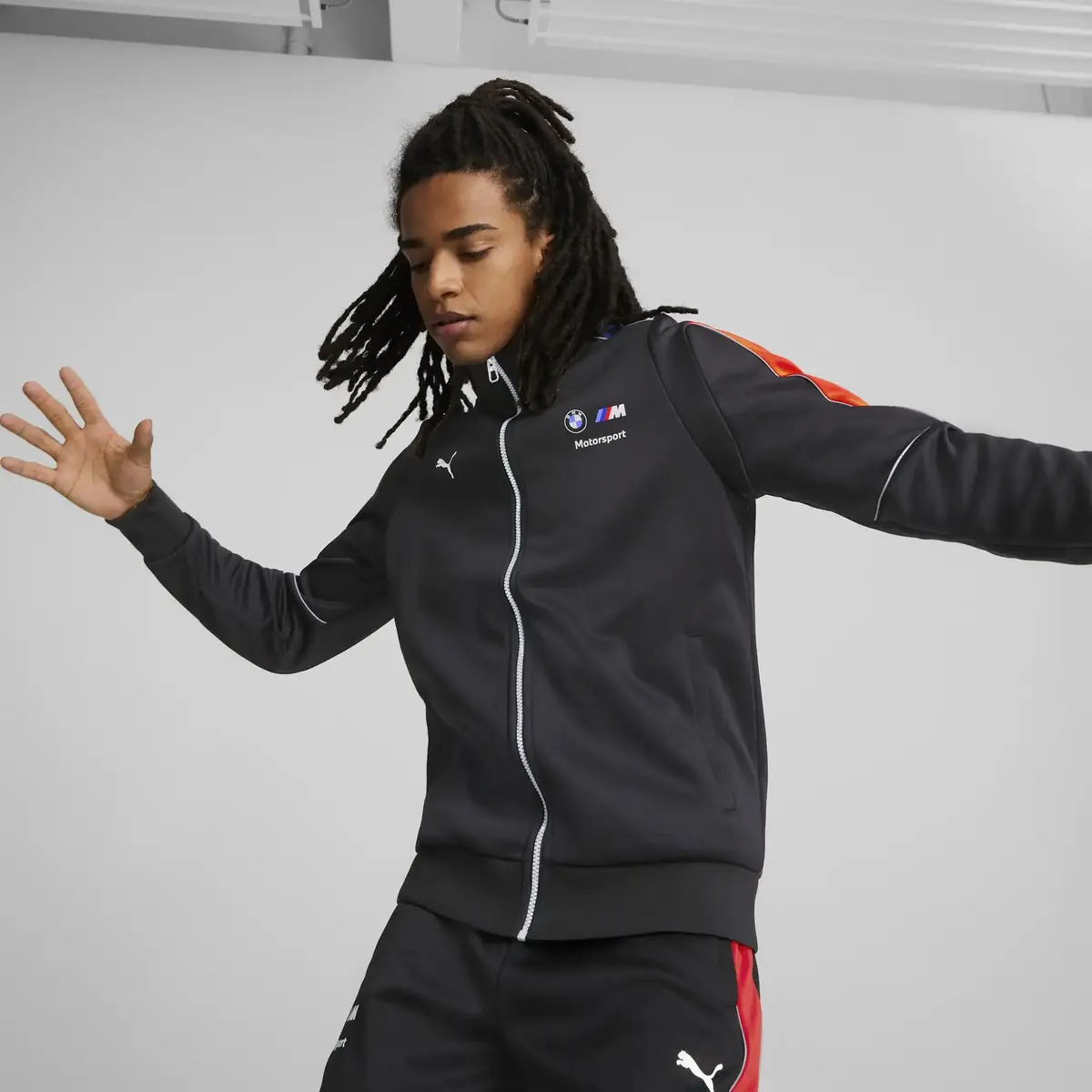 Puma Bmw Mms Mt7 Track Jacket Siyah Erkek Fermuarlı Sweatshirt