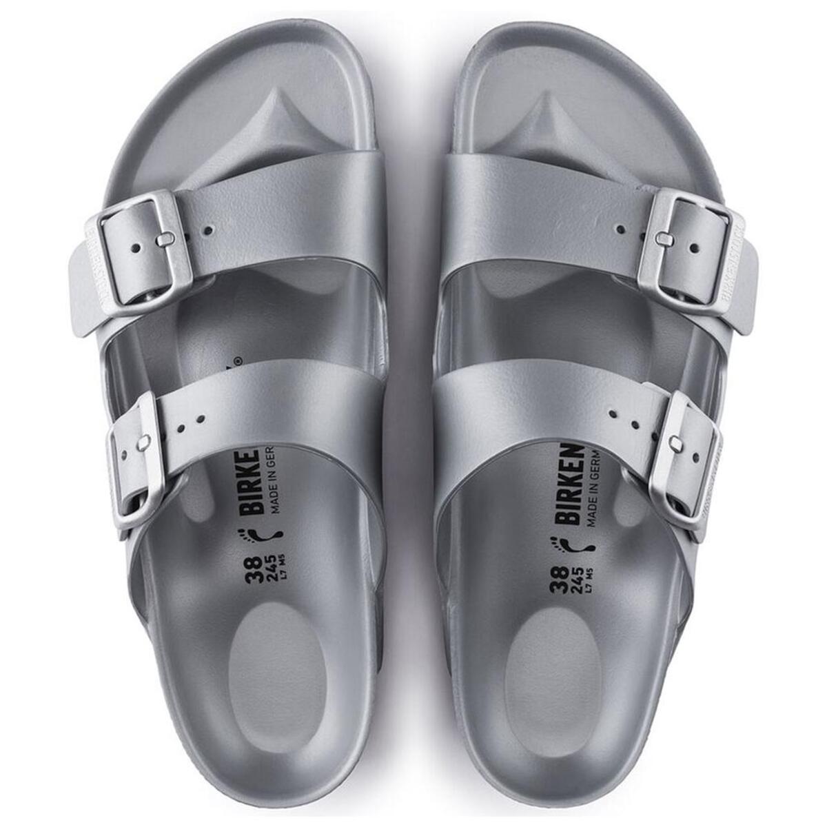 Birkenstock ARIZONA EVA METALLIC Gri Kadın Çift Bantlı Terlik