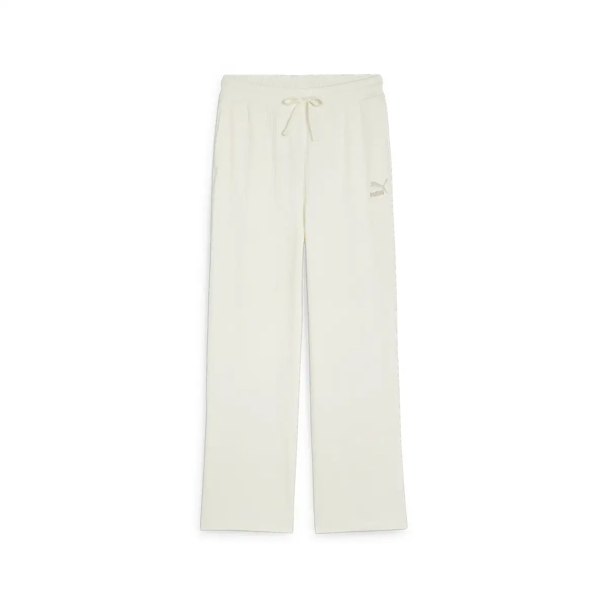 Puma CLASSICS Ribbed Relaxed Pants Bej Kadın Eşofman Altı