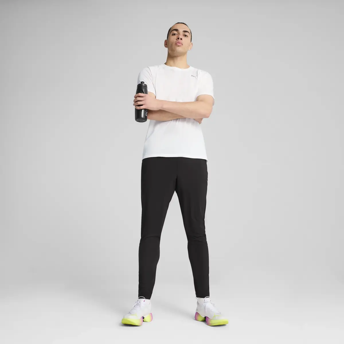 PUMA RUN VELOCITY TEE TRI-BLEND Beyaz Erkek T-Shirt