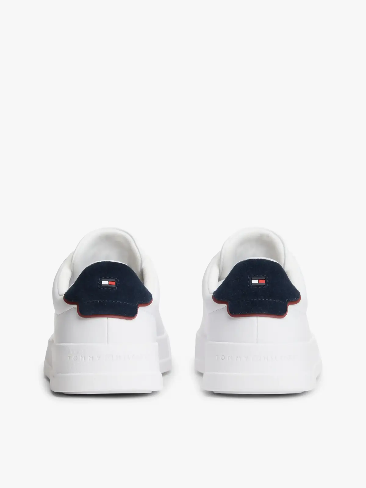 Tommy Hilfiger TH COURT LTH DETAIL, 0LD Beyaz Erkek Spor Ayakkabı & Sneaker
