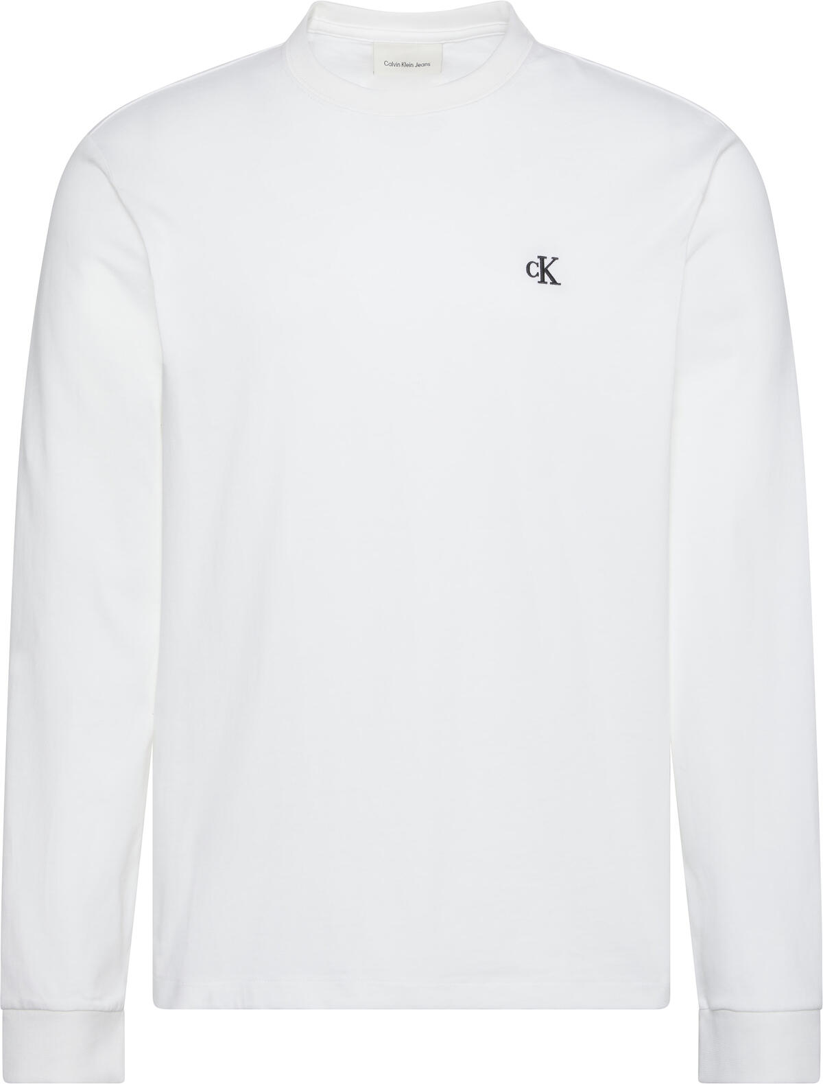 Calvin Klein LS EASY MONOGRAM TEE Beyaz Erkek T-Shirt Calvin Klein LS EASY MONOGRAM TEE Beyaz Erkek T-Shirt