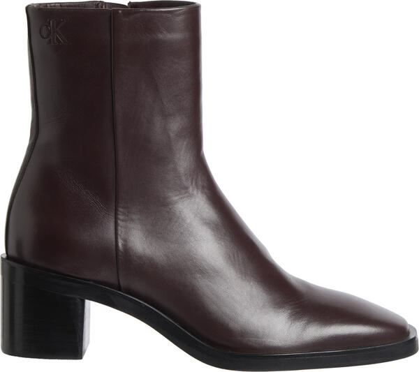 Calvin Klein BLOCK HEEL ZIP BOOT LTH Mor Kadın Bot