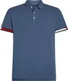 Tommy Hilfiger FLAG CUFF SLIM POLO, DV1 Mavi Erkek T-Shirt & Polo