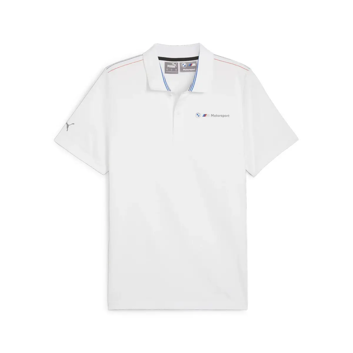 Puma BMW MMS Jacquard Polo Beyaz Erkek Polo T-Shirt