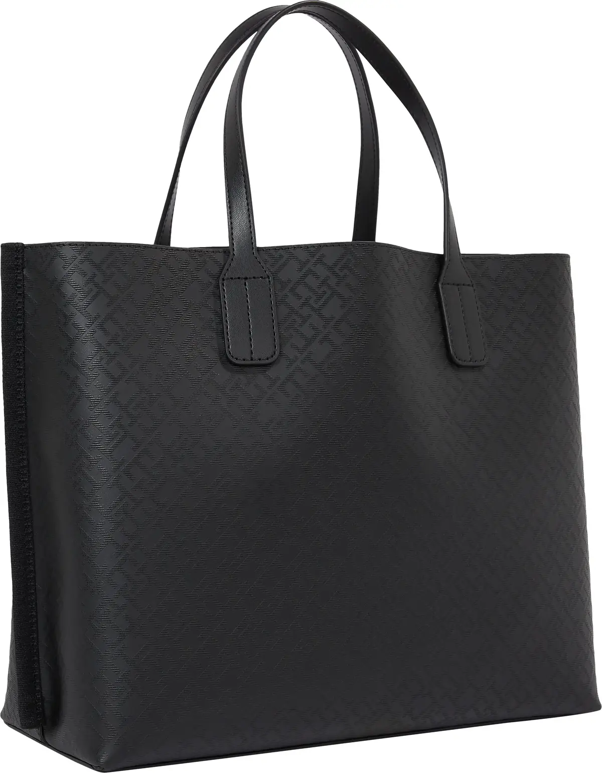 Tommy Hilfiger TH DISTINCT SATCHEL, BDS Siyah Kadın Çanta & Cüzdan