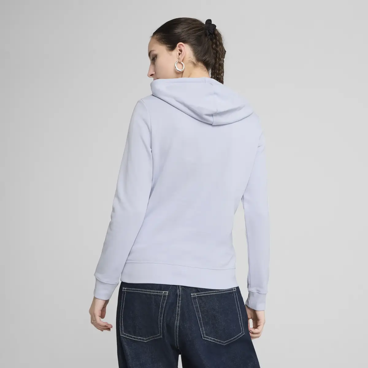 Puma ESS No. 1 Logo Hoodie Mavi Kadın Sweatshirt