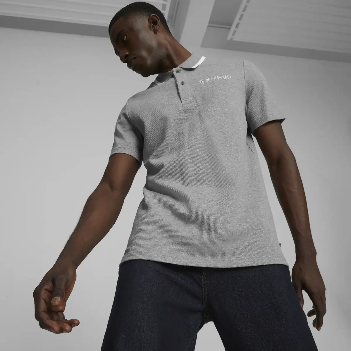 Puma BMW MMS Polo Gri Erkek Polo T-Shirt